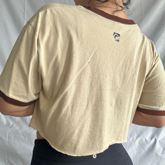 Quicksilver Cream Crop Top - Picture 2 of 6